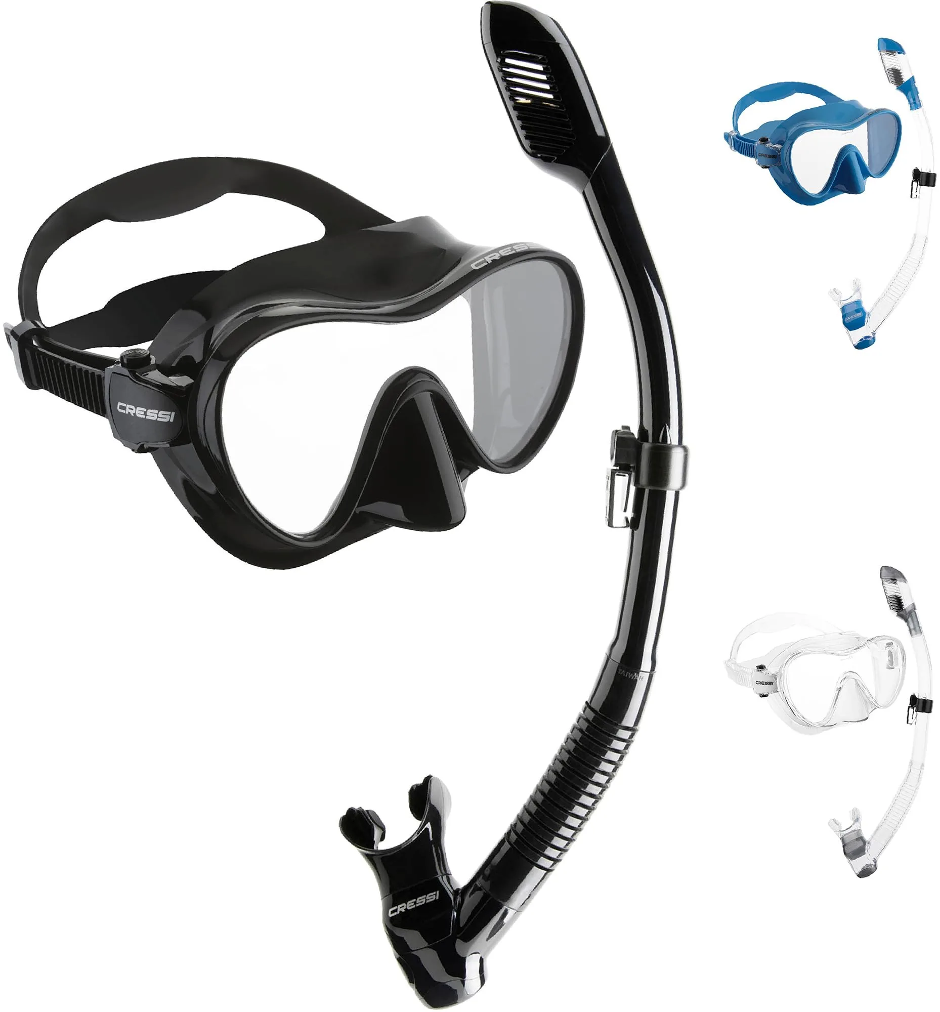 Cressi F1 & Supernova Dry Mask and Snorkel Kit 2