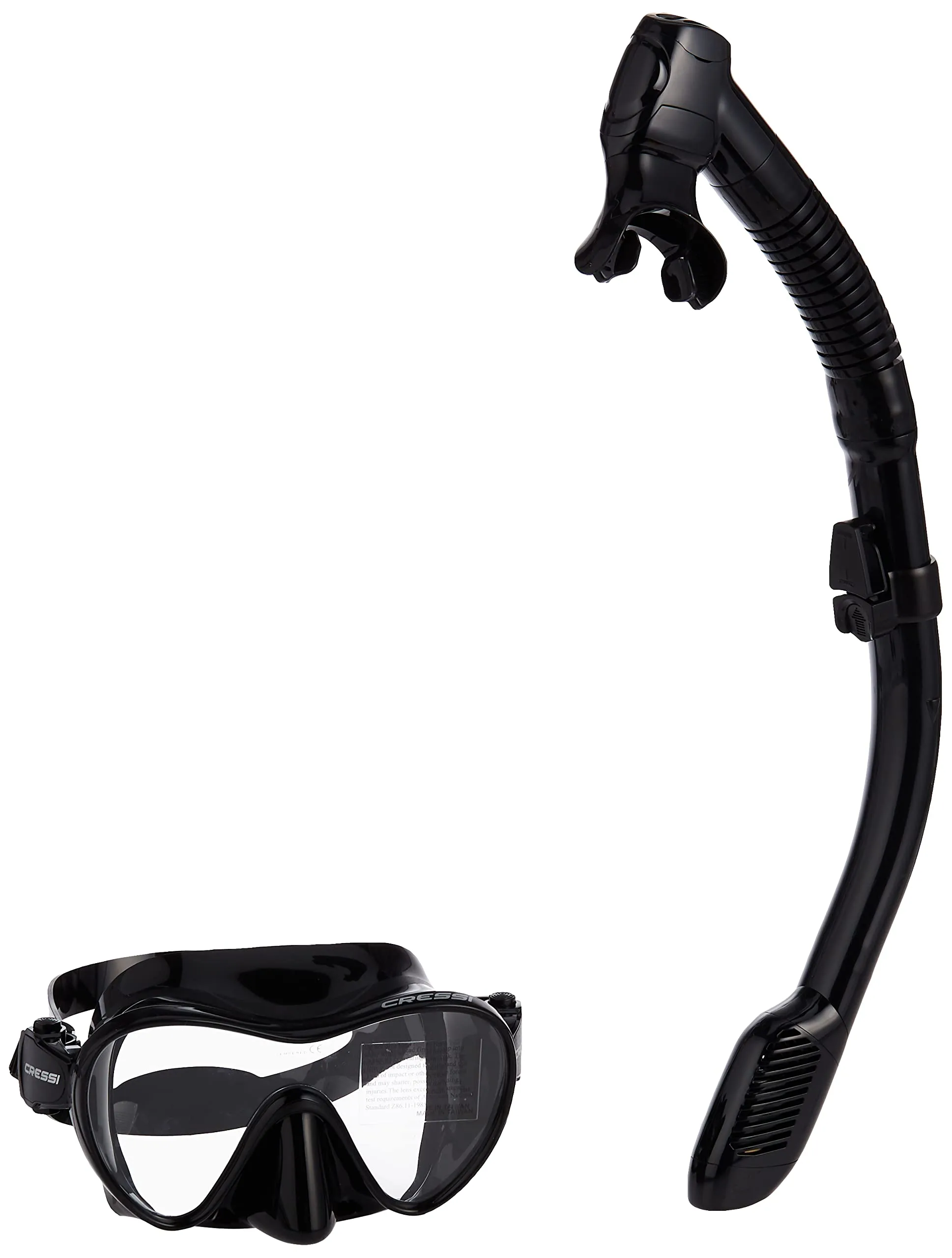 Cressi F1 & Supernova Dry Mask and Snorkel Kit 3
